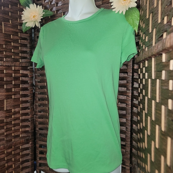 Lauren Ralph Lauren Shirt  Short Sleeve color green good condition - Picture 3 of 6